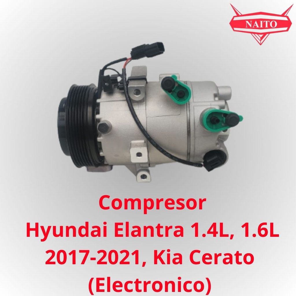 Compresor Hyundai Elantra 1.4L, 1.6L 2017-2021, Kia Cerato (Electronico)