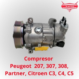 [9670318880] Compresor  Peugeot  207, 307, 308, Partner, Citroen C3, C4, C5